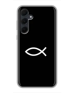 Чохол для Samsung Galaxy A35 (5G) з картинкою «Символ риби Jesus»