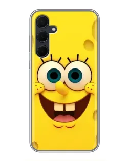 Чехол для Samsung Galaxy A35 (5G) с картинкой «Губка Боб улыбка»