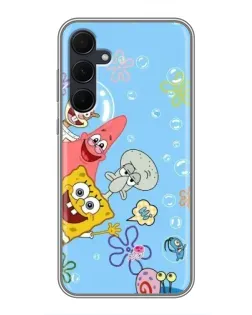 Чехол для Samsung Galaxy A35 (5G) с картинкой «Веселые пузырьки»