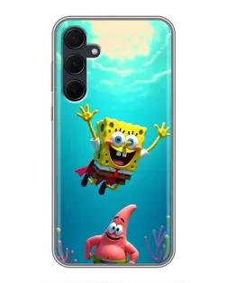 Чохол для Samsung Galaxy A35 (5G) з картинкою «Спанч Боб під водою»