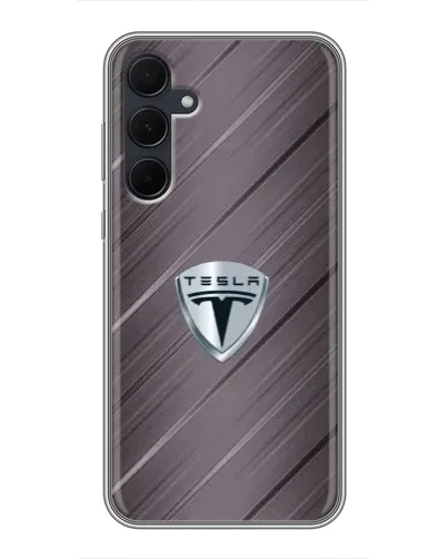 Чехол для Samsung Galaxy A35 (5G) с картинкой «Металлическая текстура Tesla» Чехол для Samsung Galaxy A35 (5G) с картинкой «Металлическая текстура Tesla»