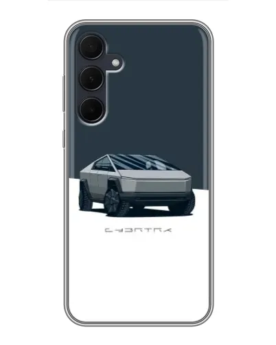 Чехол для Samsung Galaxy A35 (5G) с картинкой «Серебристый Cybertruck Tesla» Чехол для Samsung Galaxy A35 (5G) с картинкой «Серебристый Cybertruck Tesla»