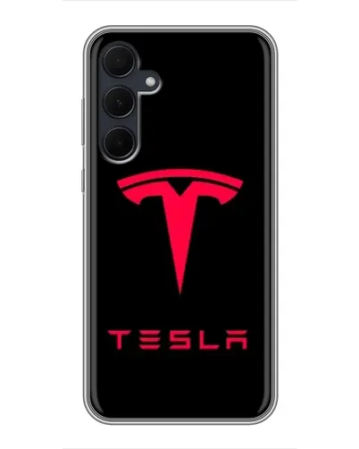 Чехол для Samsung Galaxy A35 (5G) с картинкой «Tesla Red Logo» Чехол для Samsung Galaxy A35 (5G) с картинкой «Tesla Red Logo»