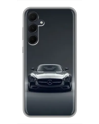 Чехол для Samsung Galaxy A35 (5G) с картинкой «Mercedes на черном»