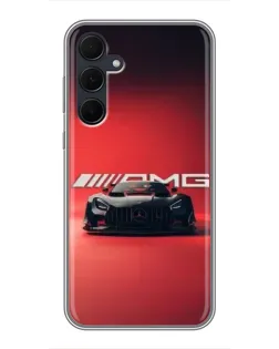 Чехол для Samsung Galaxy A35 (5G) с картинкой «Mercedes AMG — красная линия»