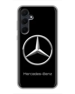 Чехол для Samsung Galaxy A35 (5G) с картинкой «Mercedes Silver Logo»