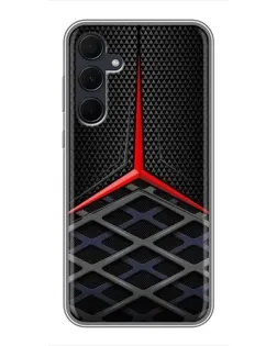 Чехол для Samsung Galaxy A35 (5G) с картинкой «Mercedes Carbon Grid»