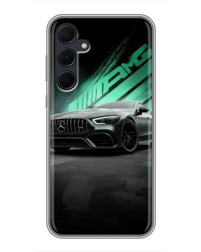 Чехол для Samsung Galaxy A35 (5G) с картинкой «Темный Mercedes AMG»