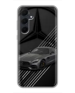 Чехол для Samsung Galaxy A35 (5G) с картинкой «Mercedes AMG — графика»