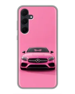 Чохол для Samsung Galaxy A35 (5G) з картинкою «Рожевий Mercedes AMG»
