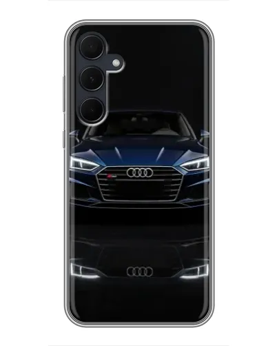 Чехол для Samsung Galaxy A35 (5G) с картинкой «Audi — ночное отражение»