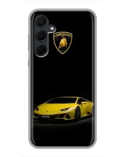 Чехол для Samsung Galaxy A35 (5G) с картинкой «Lamborghini желтый акцент»
