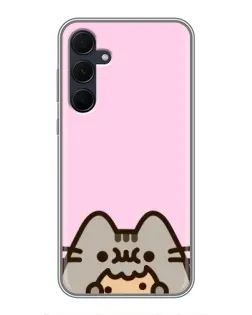Чохол для Samsung Galaxy A35 (5G) з картинкою «Pusheen та печиво»
