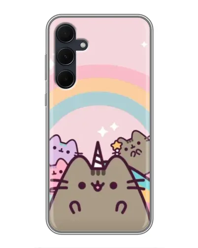 Чехол для Samsung Galaxy A35 (5G) с картинкой «Единорог Pusheen»