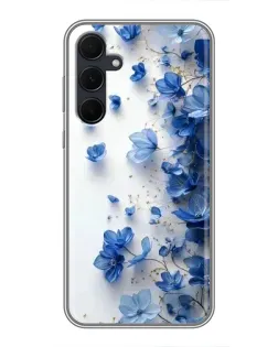 Чохол для Samsung Galaxy A35 (5G) з картинкою «Блакитний квітковий каскад» Чохол для Samsung Galaxy A35 (5G) з картинкою «Блакитний квітковий каскад»