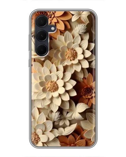 Чехол для Samsung Galaxy A35 (5G) с картинкой «Бежевый флористический декор» Чехол для Samsung Galaxy A35 (5G) с картинкой «Бежевый флористический декор»