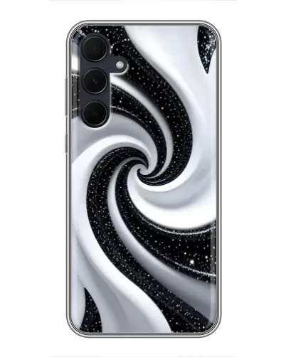Чехол для Samsung Galaxy A35 (5G) с картинкой «Черно-белая спираль» Чехол для Samsung Galaxy A35 (5G) с картинкой «Черно-белая спираль»