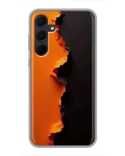 Чехол для Samsung Galaxy A35 (5G) с картинкой «Оранжевый разлом» Чехол для Samsung Galaxy A35 (5G) с картинкой «Оранжевый разлом»