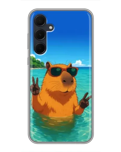 Чехол для Samsung Galaxy A35 (5G) с картинкой «Морская капибара» Чехол для Samsung Galaxy A35 (5G) с картинкой «Морская капибара»