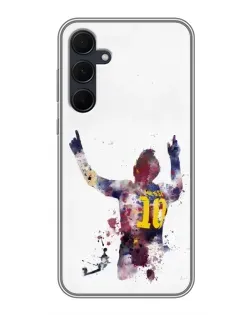 Чохол для Samsung Galaxy A35 (5G) з картинкою «Акварельний Мессі Барселона»