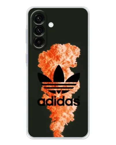 Чехол для Samsung Galaxy A36 5G с картинкой «Оранжевый дым Adidas»
