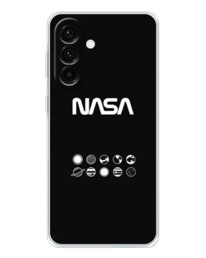 Чехол для Samsung Galaxy A36 5G с картинкой «NASA — технический принт»