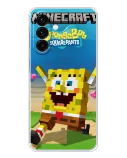 Чохол для Samsung Galaxy A36 5G з картинкою «Губка Боб Minecraft» Чохол для Samsung Galaxy A36 5G з картинкою «Губка Боб Minecraft»
