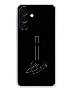 Чехол для Samsung Galaxy A36 5G с картинкой «Графический крест Jesus»