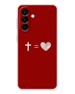 Чехол для Samsung Galaxy A36 5G с картинкой «Уравнение любви»