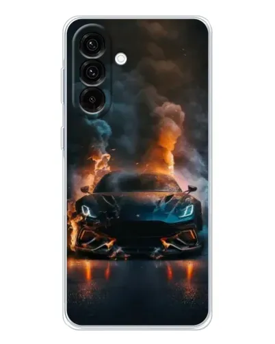 Чехол для Samsung Galaxy A36 5G с картинкой «Lamborghini дымная эстетика»