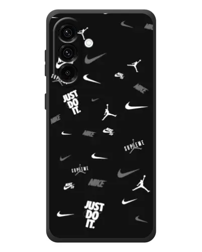 Чехол для Samsung Galaxy A37 с картинкой «Nike Black Pattern» Чехол для Samsung Galaxy A37 с картинкой «Nike Black Pattern»