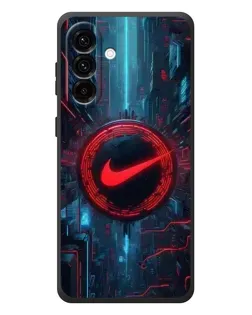 Чехол для Samsung Galaxy A37 с картинкой «Техногенный стиль Nike»