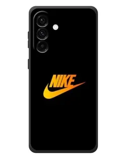 Чехол для Samsung Galaxy A37 с картинкой «Золотой логотип Nike»