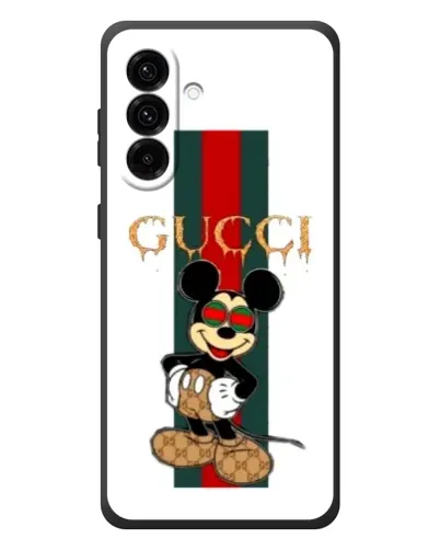 Чехол для Samsung Galaxy A37 с картинкой «Микки Маус Gucci — полосы»