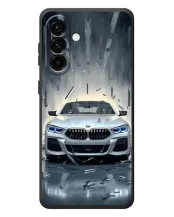 Чехол для Samsung Galaxy A37 с картинкой «BMW в свете фар»