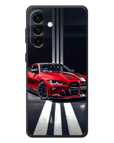 Чехол для Samsung Galaxy A37 с картинкой «Красная BMW на дороге» Чехол для Samsung Galaxy A37 с картинкой «Красная BMW на дороге»