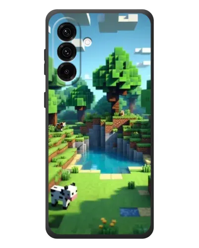 Чехол для Samsung Galaxy A37 с картинкой «Minecraft летний день»