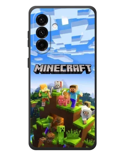 Чехол для Samsung Galaxy A37 с картинкой «Minecraft классический мир»