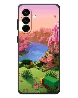 Чехол для Samsung Galaxy A37 с картинкой «Розовое дерево Minecraft»