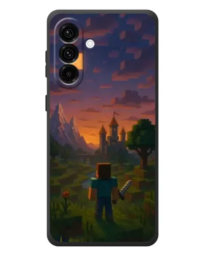 Чехол для Samsung Galaxy A37 с картинкой «Стив у башни»