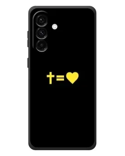 Чехол для Samsung Galaxy A37 с картинкой «Сердце и Крест»