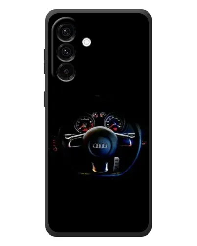 Чехол для Samsung Galaxy A37 с картинкой «Салон Audi — руль»