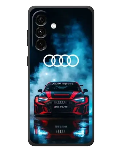 Чехол для Samsung Galaxy A37 с картинкой «Audi Sport — неон»