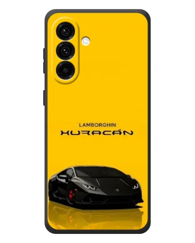 Чехол для Samsung Galaxy A37 с картинкой «Lamborghini Huracan черный»