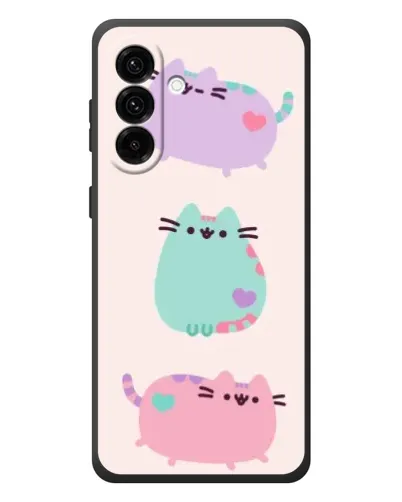 Чехол для Samsung Galaxy A37 с картинкой «Pusheen трио»