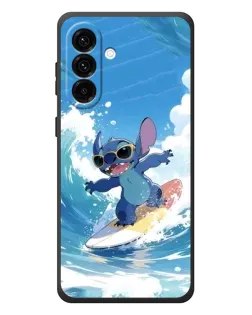 Чехол для Samsung Galaxy A37 с картинкой «Стич на волне»