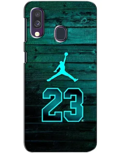 Чехол для Samsung Galaxy A40 2019 (A405F) с картинкой «Jordan Cyan 23» Чехол для Samsung Galaxy A40 2019 (A405F) с картинкой «Jordan Cyan 23»