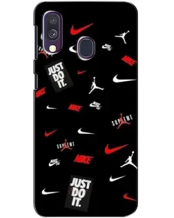 Чехол для Samsung Galaxy A40 2019 (A405F) с картинкой «Nike Mix Pattern»