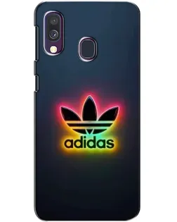 Чехол для Samsung Galaxy A40 2019 (A405F) с картинкой «Неоновый Adidas»