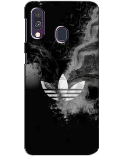 Чехол для Samsung Galaxy A40 2019 (A405F) с картинкой «Абстрактный дым Adidas»